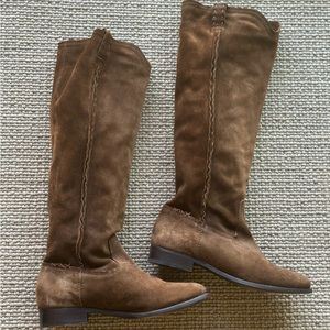 Frye brown suede tall boots. Worn only Twice